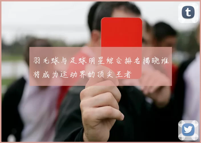 羽毛球与足球明星综合排名揭晓谁将成为运动界的顶尖王者